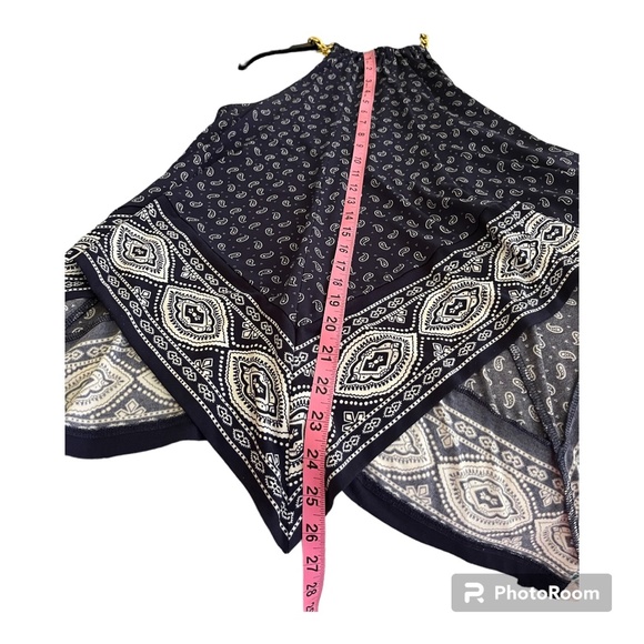 Paisley Top with Handkerchief Hem Medium - Picture 4 of 6